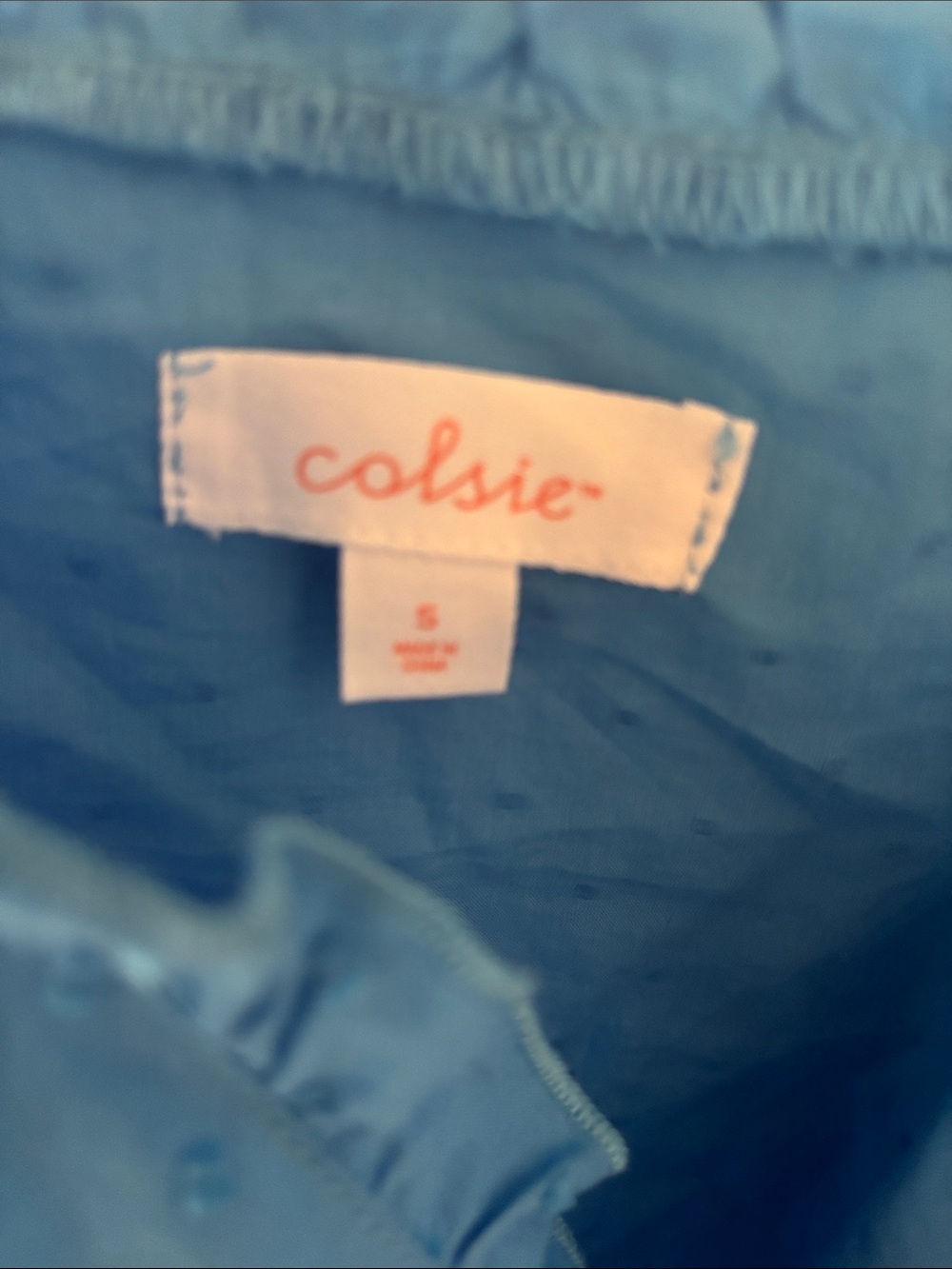 Colsie Blue Ruffle Tie-Front Camisole - Picture 2 of 6